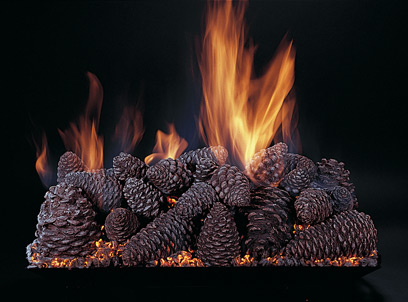 Pine Cones Gas Log Set