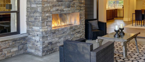 Flare Outdoor Front Fireplaces
