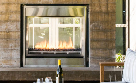 Montigo See Through Ventless Outdoor  Fireplaces