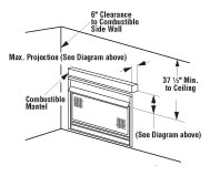 Vent Free fireplace diagram