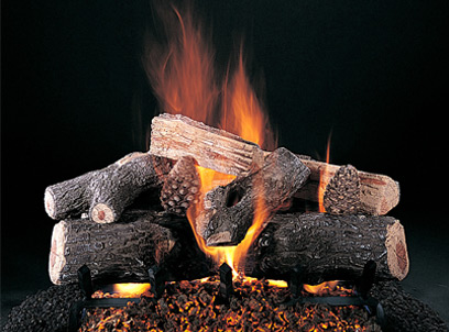 Evening Lone Star Fire Log Set