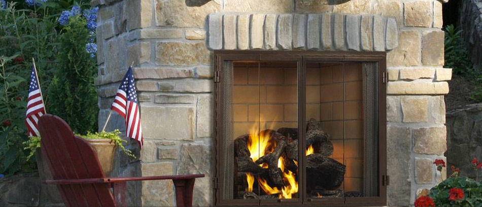 Castlewood Outdoor Wood Burning Fireplaces