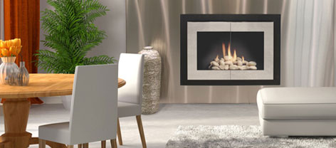 Stoll Manhattan Glass Fireplace Door