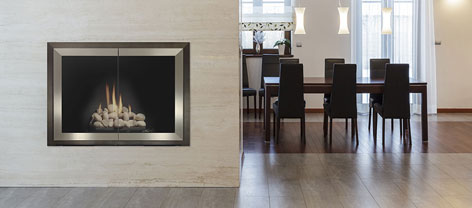 Stoll Tribeca Glass Fireplace Door